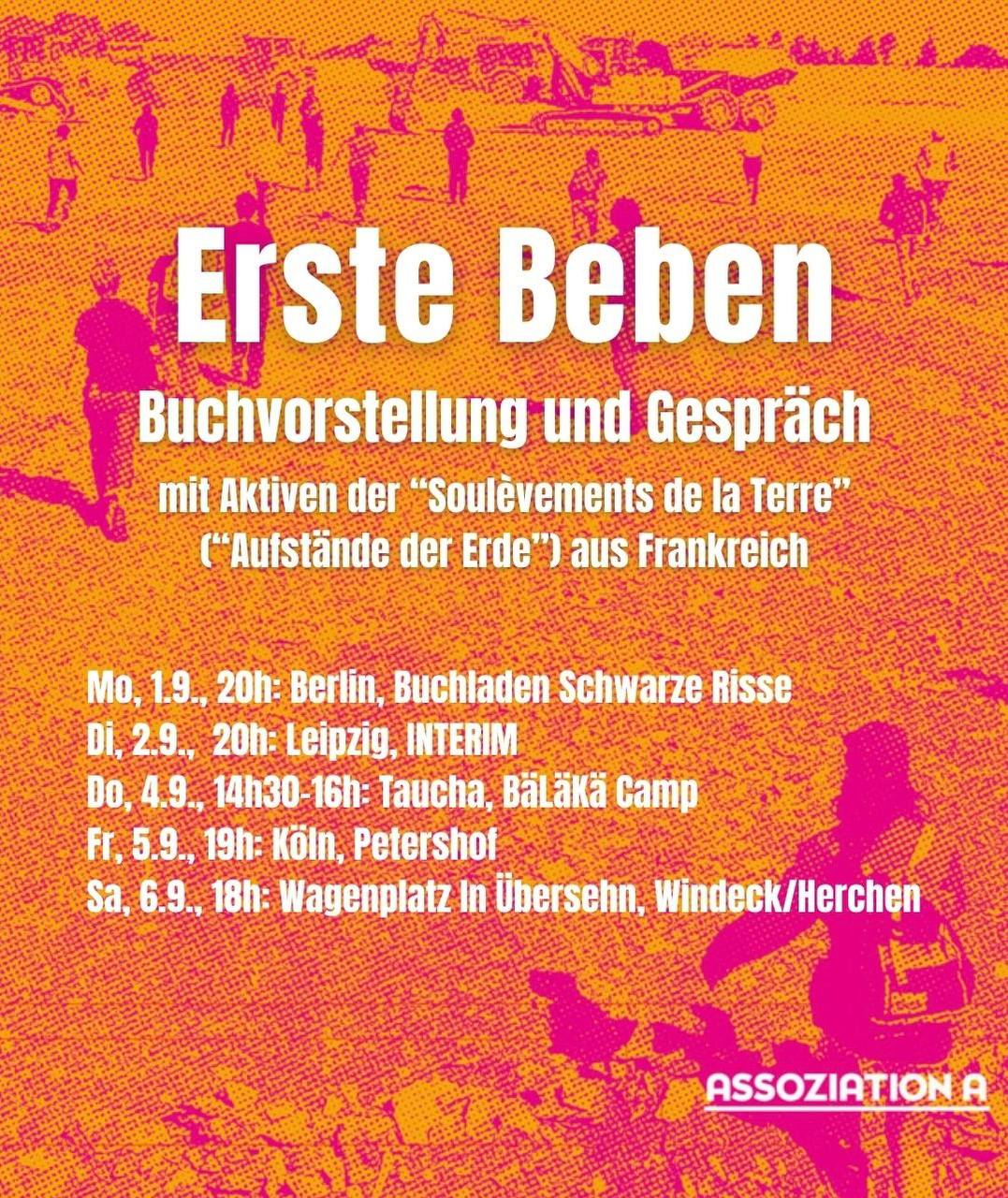 Lesereise Aufstände der Erde: Erste Beben